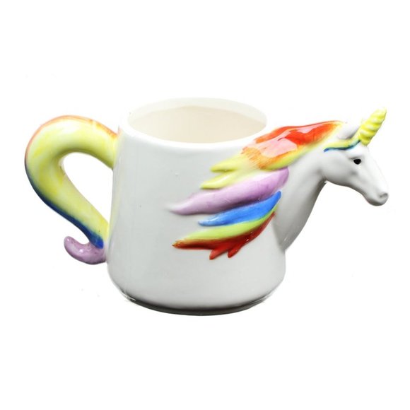 Unicorn Molded Ceramic Coffee Mug - Multi - Picture 1 of 2